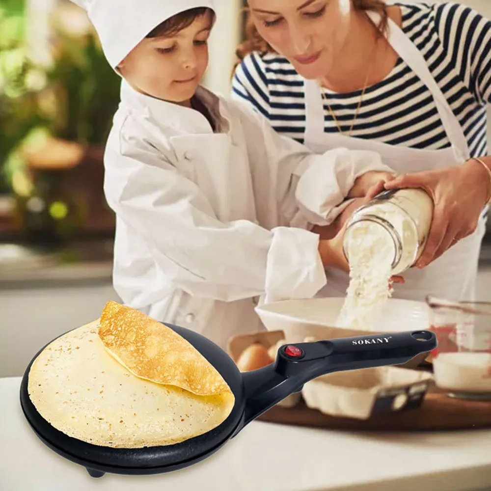CREPE MAKER: Crepera antiadherente ¡Haga crepes con facilidad y sin complicaciones!