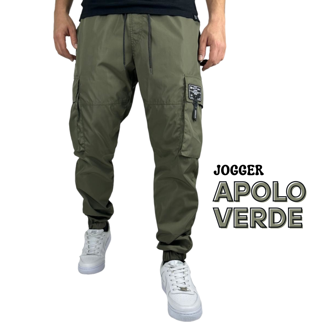 JOGGER CARGO APOLO en Tela Antifluido: Cómodo, Versátil y con Estilo